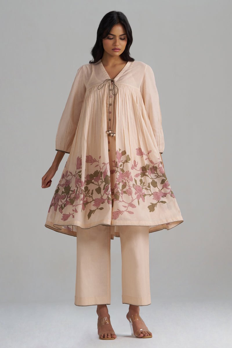 Baby Peach Mul-Mul Co-ord Set