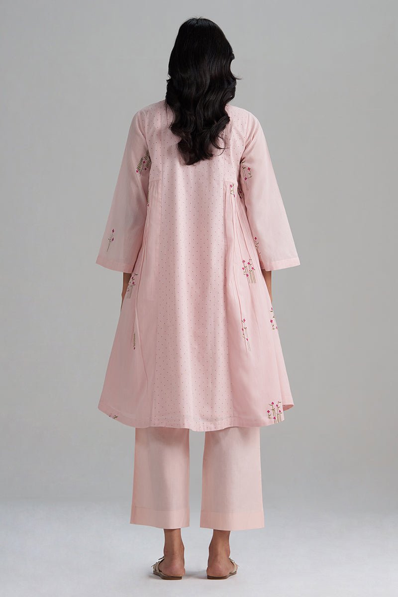 Rose Pink Mul-Mul Co-ord Set