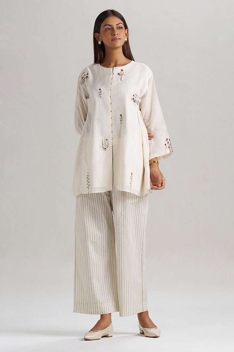 Ivory Mul-Mul Co-ord Set
