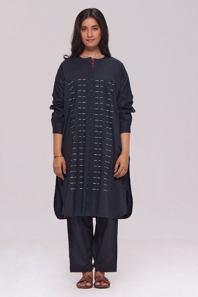 Black Pure Cotton Co-ord Set