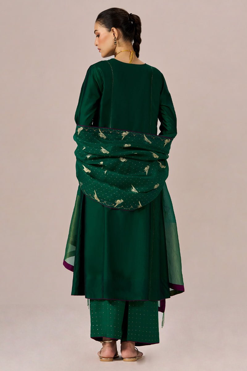 Fresh Leaf Green Festive Kurta Set