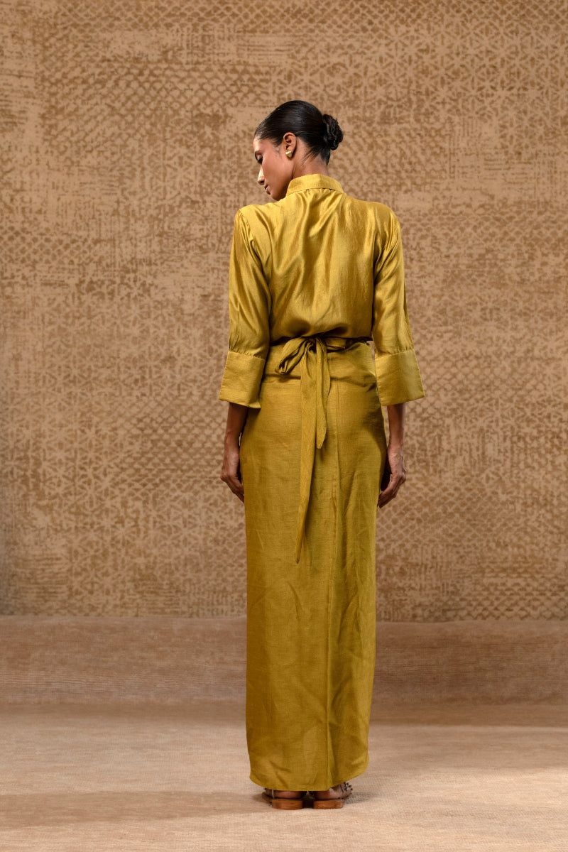 Diamond Yolk Shirt Set - Mustard