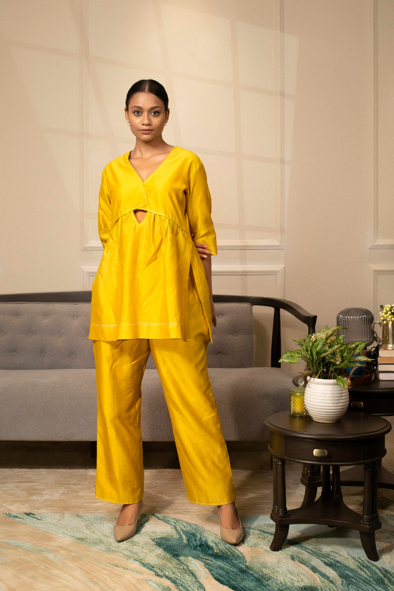 Grace A-Line Co-ord Set Yellow