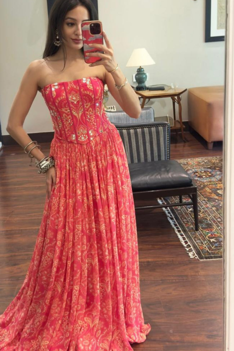 CORSET + SKIRT - FARIHA PINK