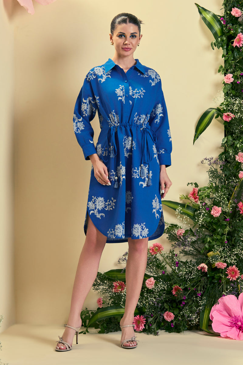 Origani Blue Clair Dress