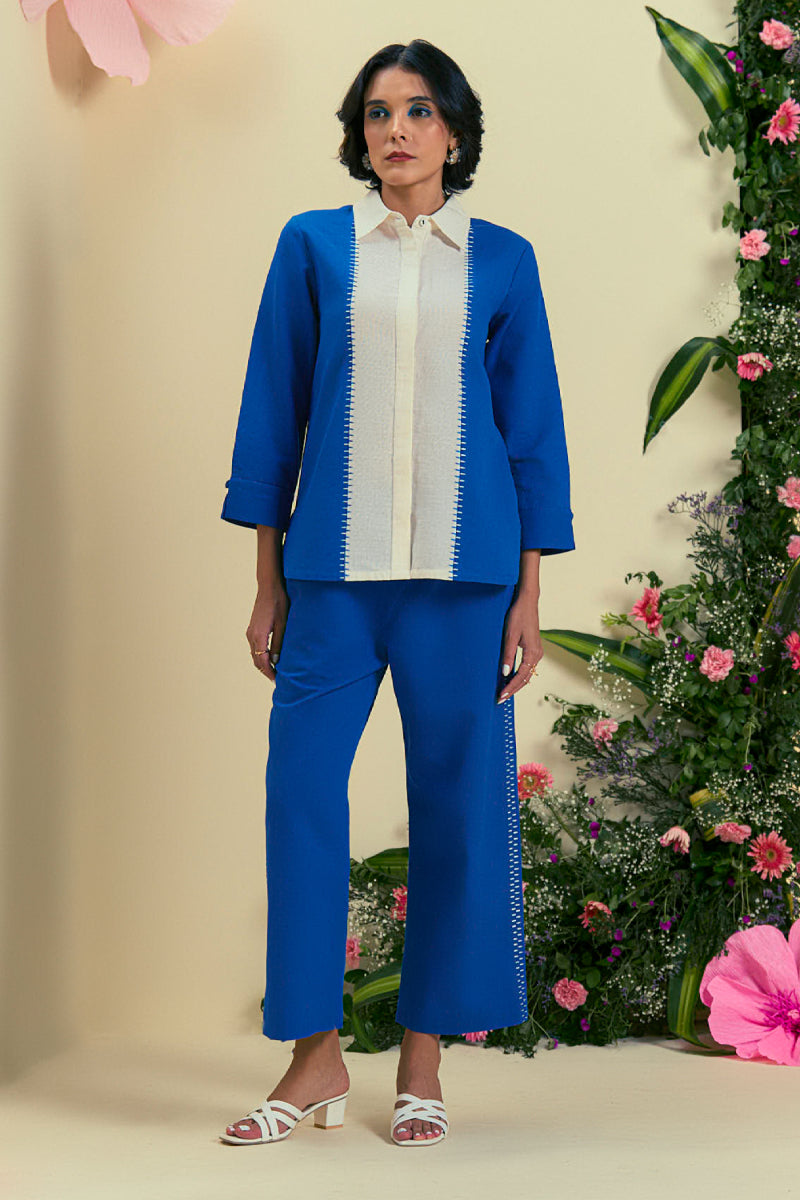 Origani Blue Tamaris Co-ord Set