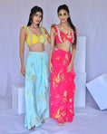 Load image into Gallery viewer, Embroidered Pink Paisley Print Dhoti Pant Set
