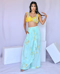 Load image into Gallery viewer, Embroidered Yellow Paisley Print Dhoti Pant Set
