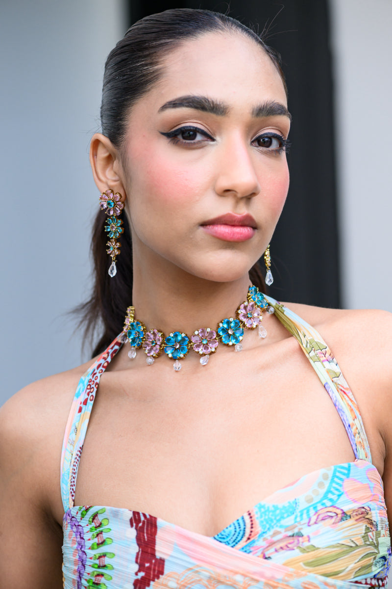 Gardenia Original Swarovski Drop Choker