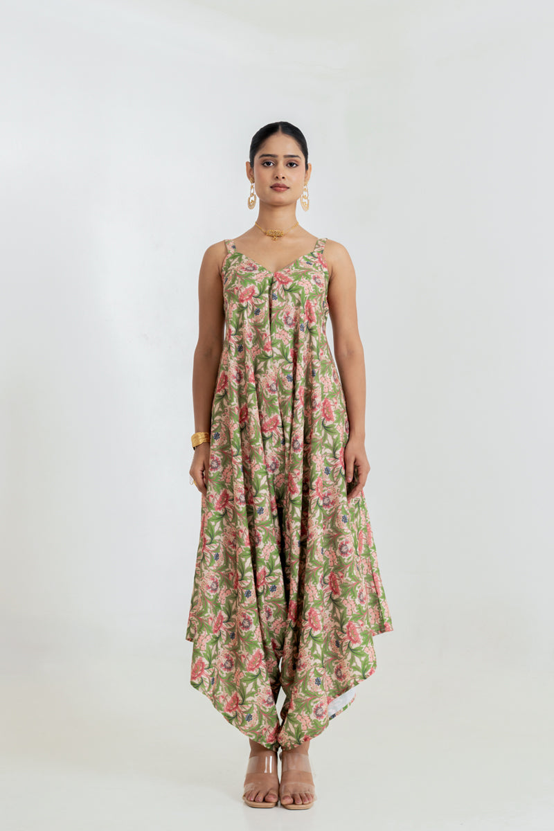 Regal Green Palazzo Jumpsuit