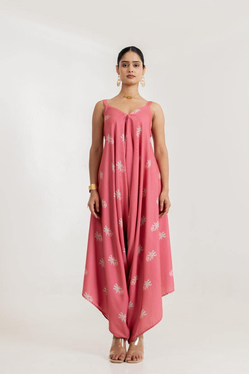 Dusty Rose Palazzo Jumpsuit