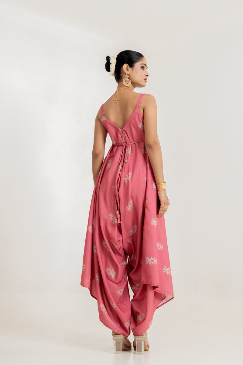 Dusty Rose Palazzo Jumpsuit