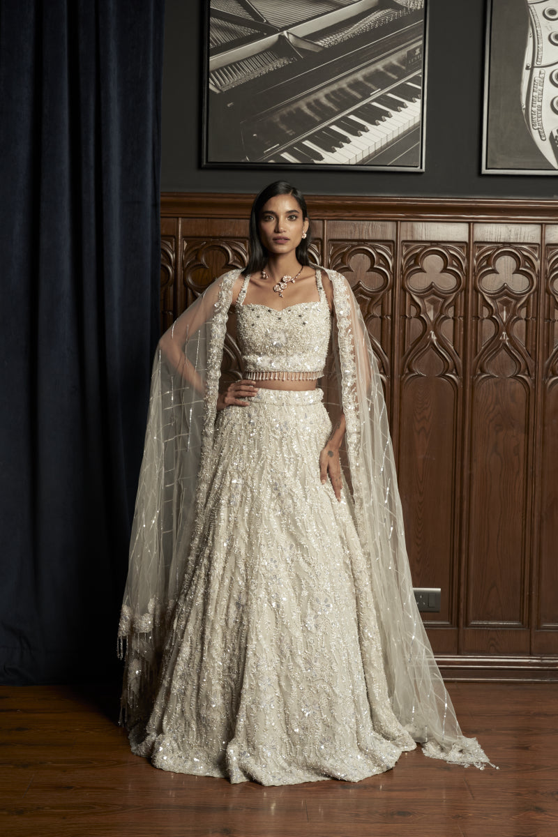 Grey Lehenga Set