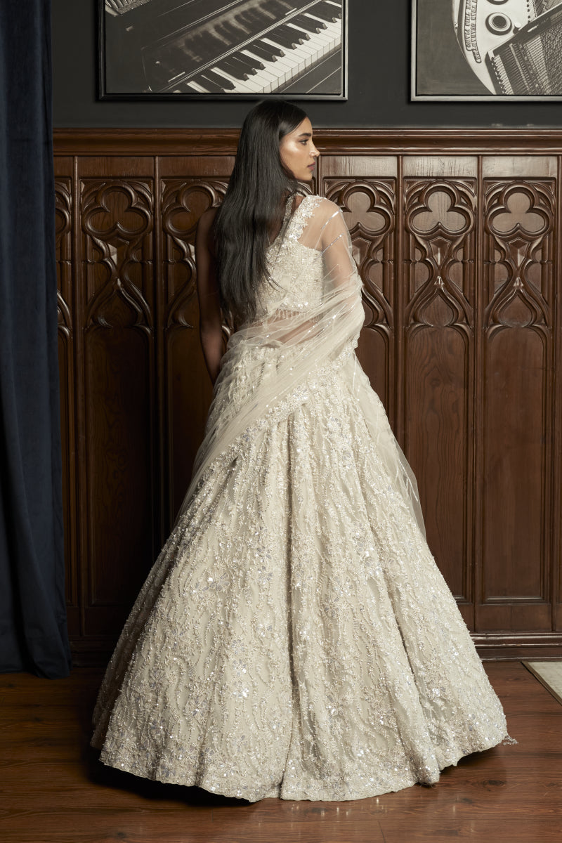 Grey Lehenga Set