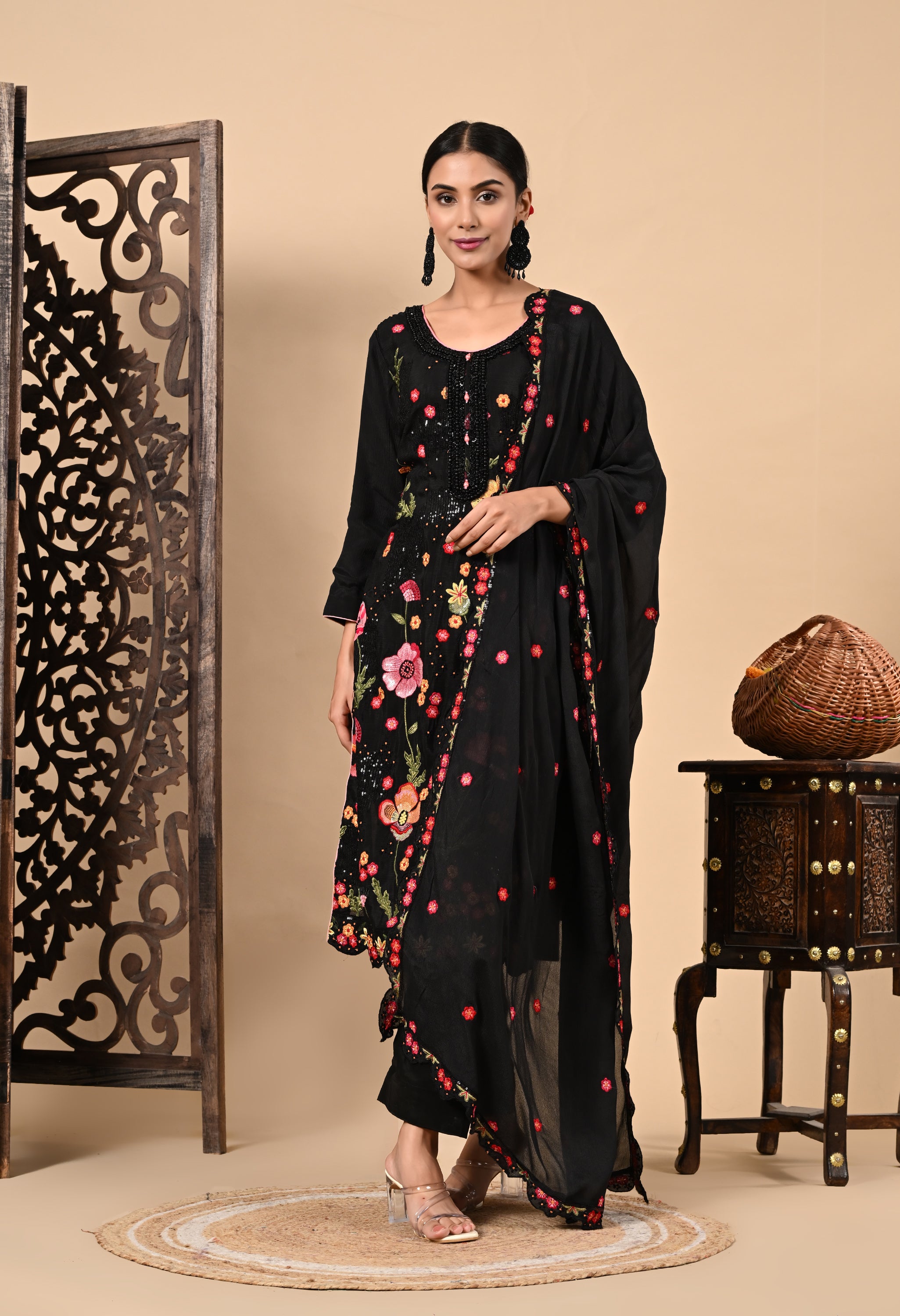 Black Kurta Set