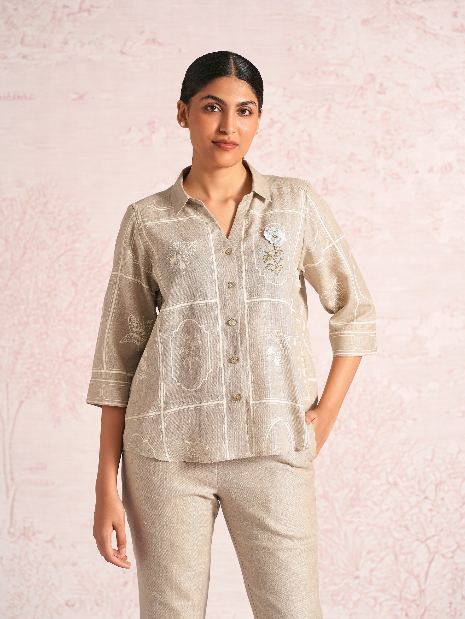 Garden Gallery Ava Shirt - Natural