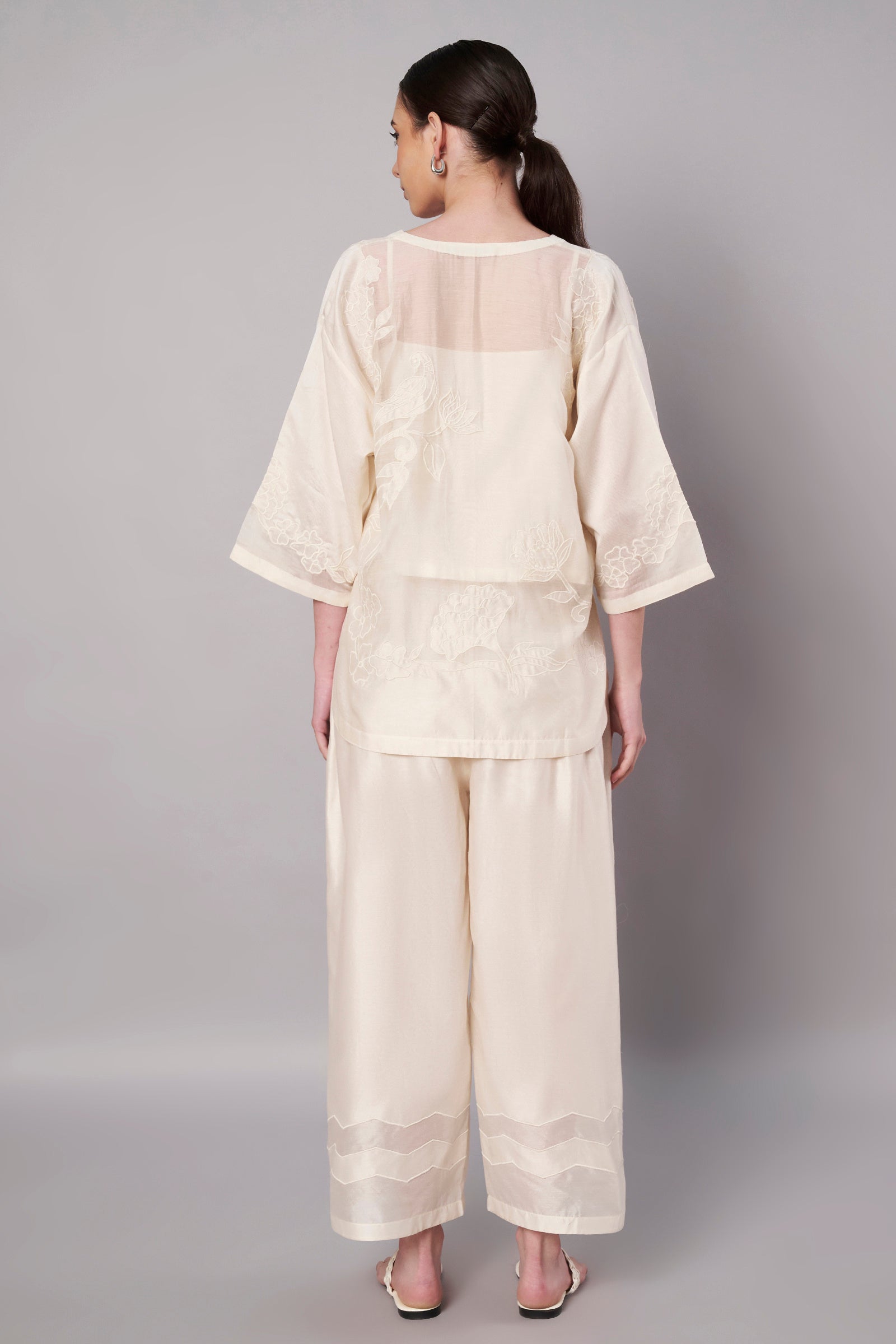 Garden Sheer Set - Ivory