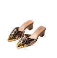 Load image into Gallery viewer, Gold Espejo Mules
