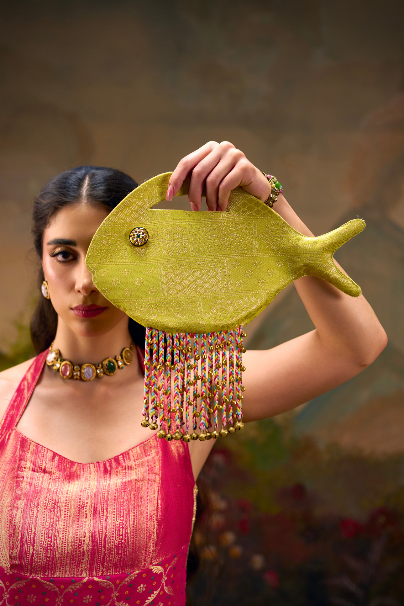Fish Bag with Tassles