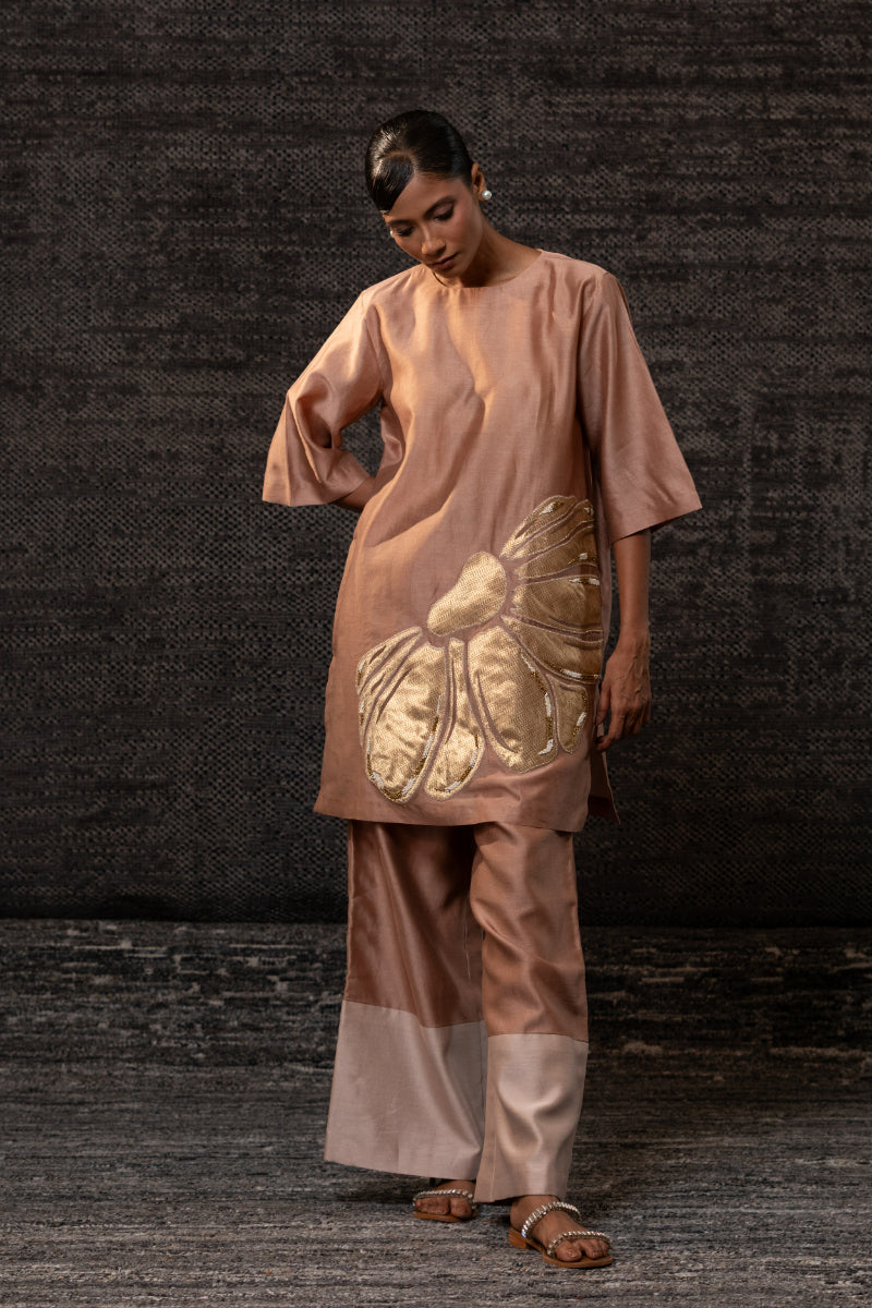 Gulnaar Floral CoordSet-Rosewood