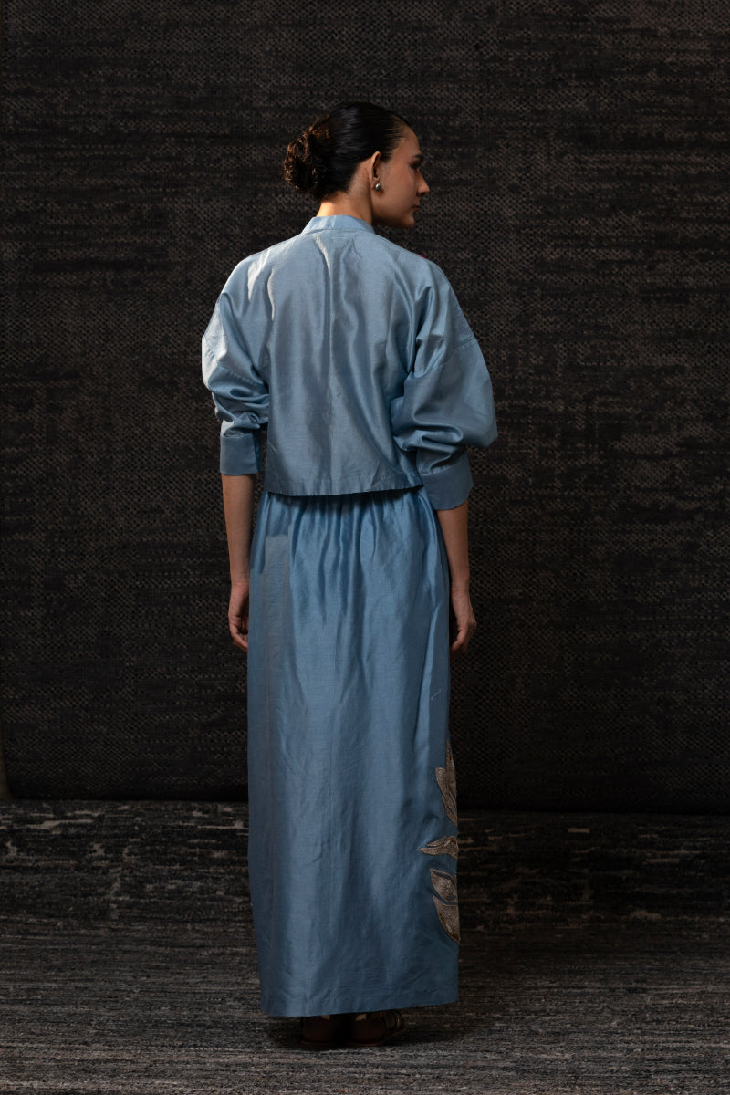Gulnaar SkirtSet-Blue