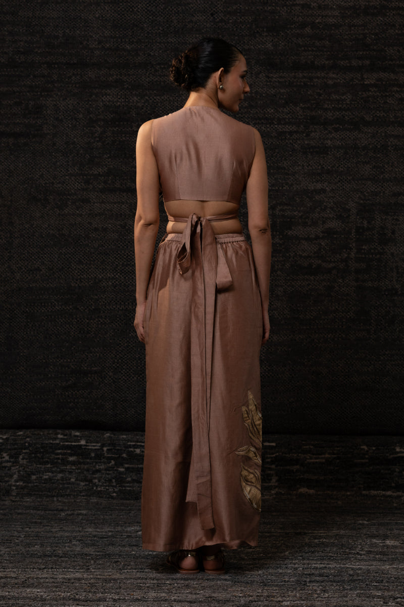 Gulnaar SkirtSet-Rosewood