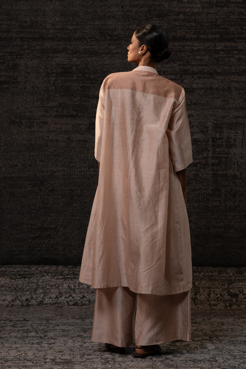 Gulnaar Yolk KurtaSet-Cream