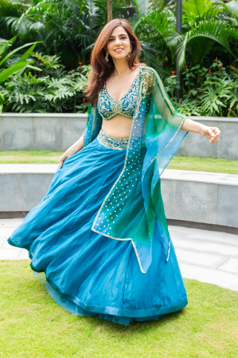 Hasrat Cape Set – Turq