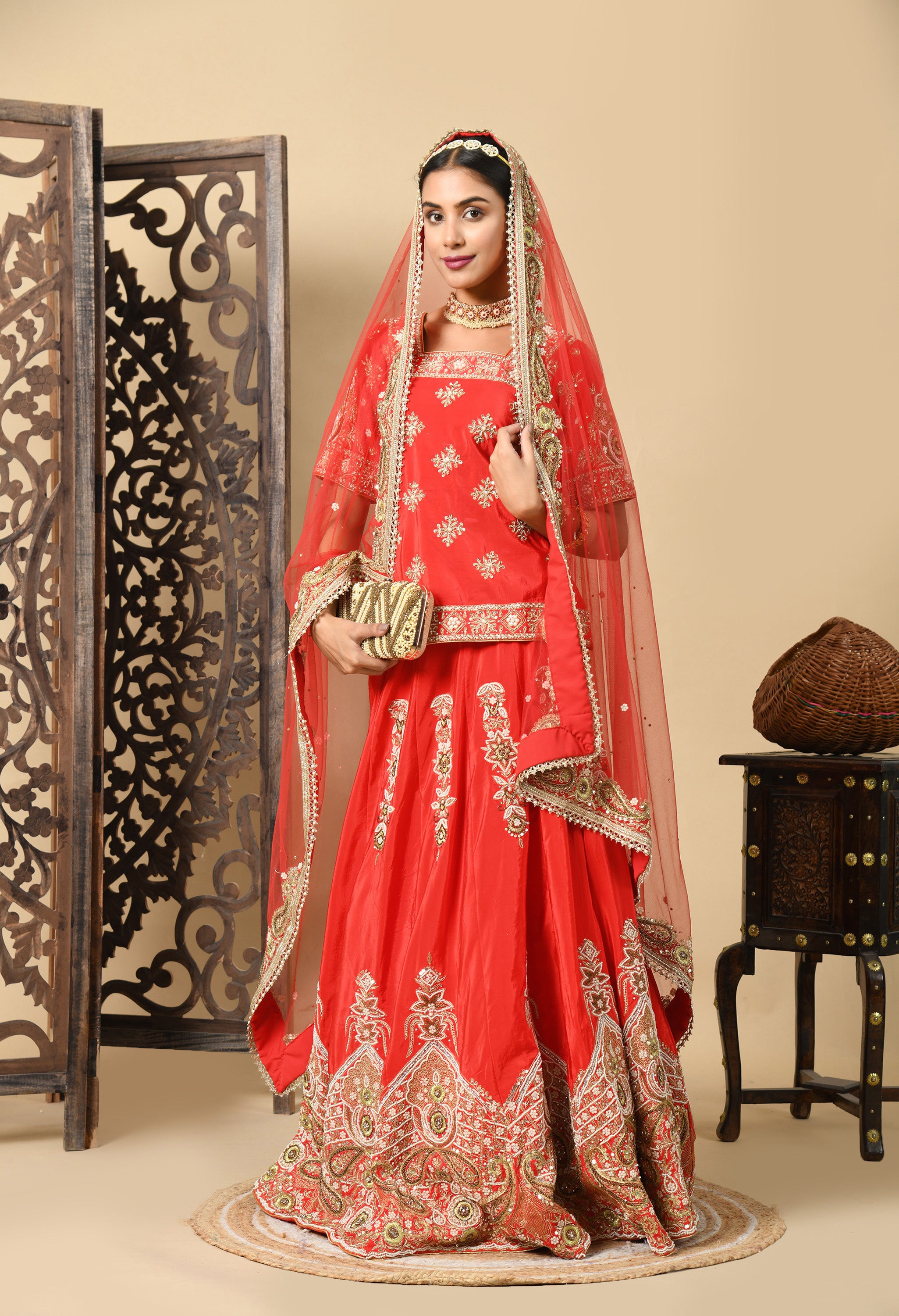 Red Lehenga Set