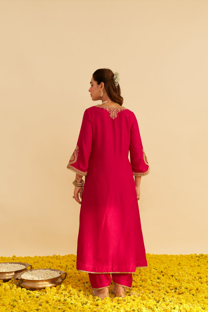 Haayat-Long Kaftan With Salwar