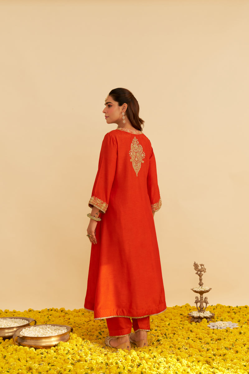 Hiba-Long Kaftan With Salwar