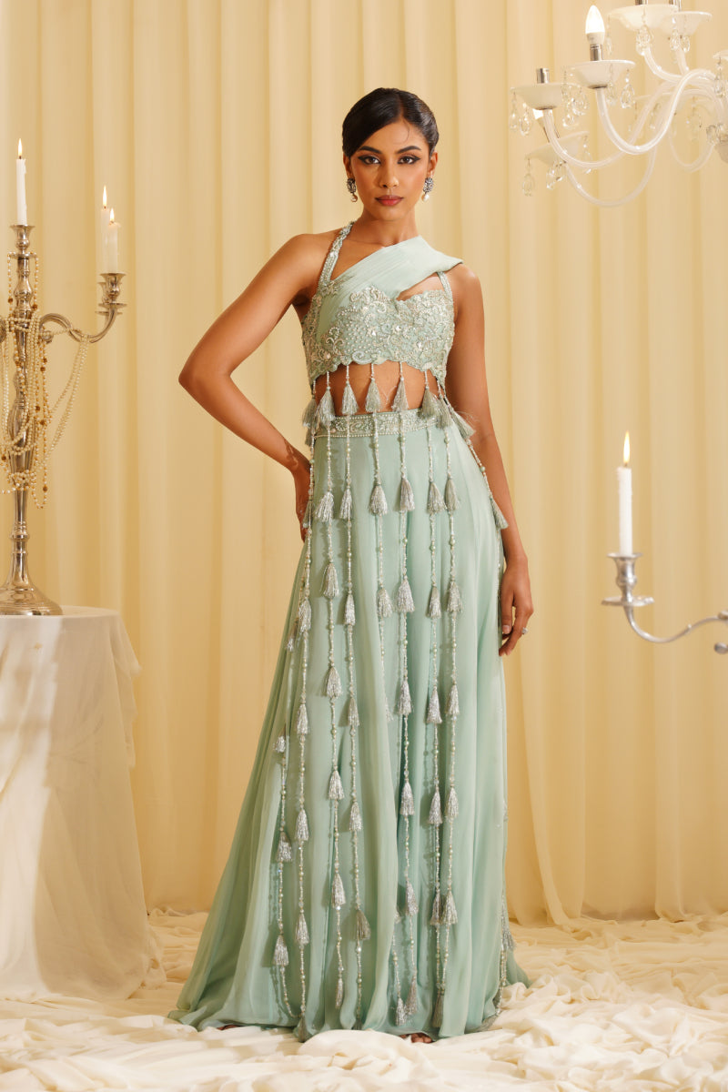 Oliver Crop-Top Sharara Set