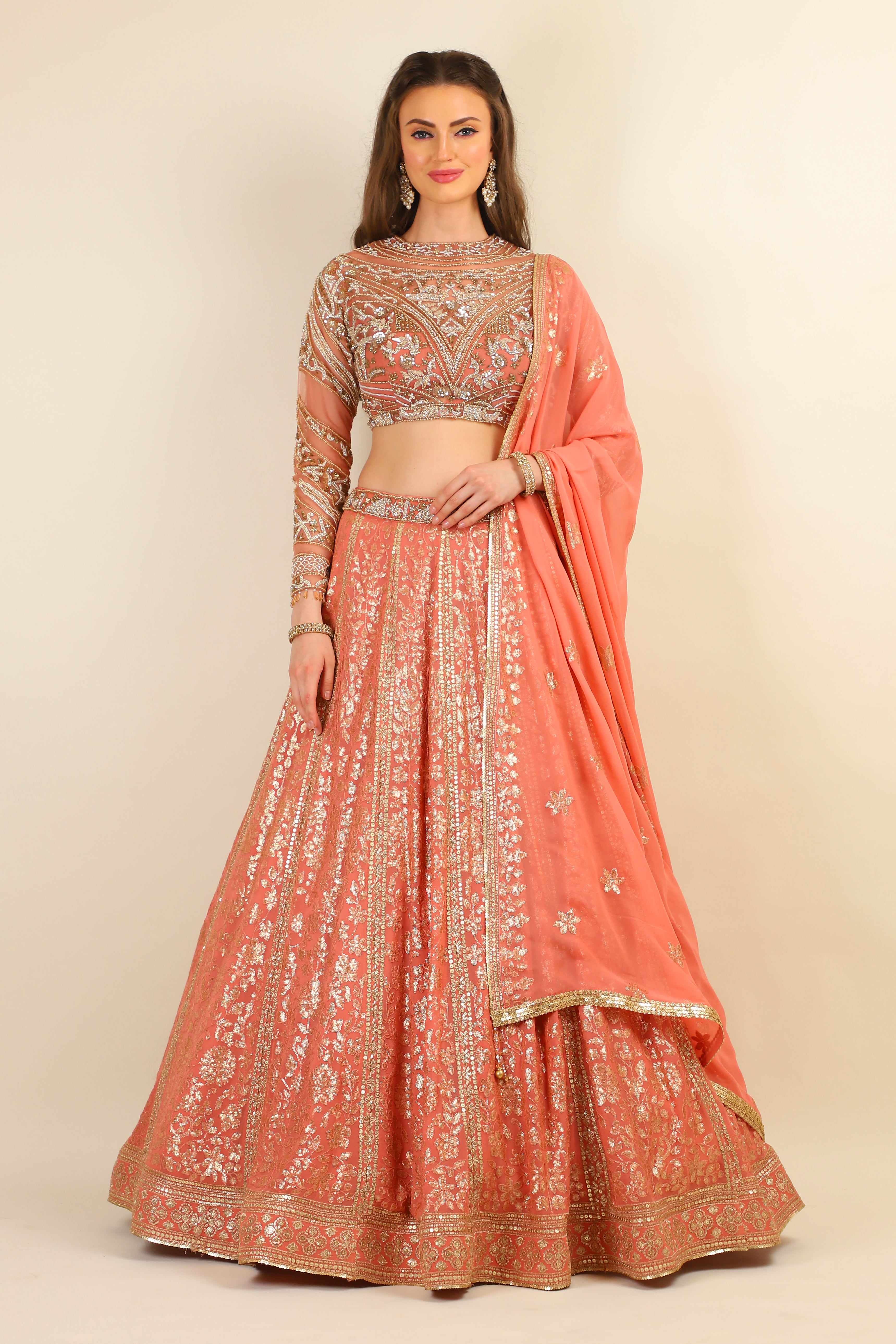 Lehenga With Choli & Dupatta