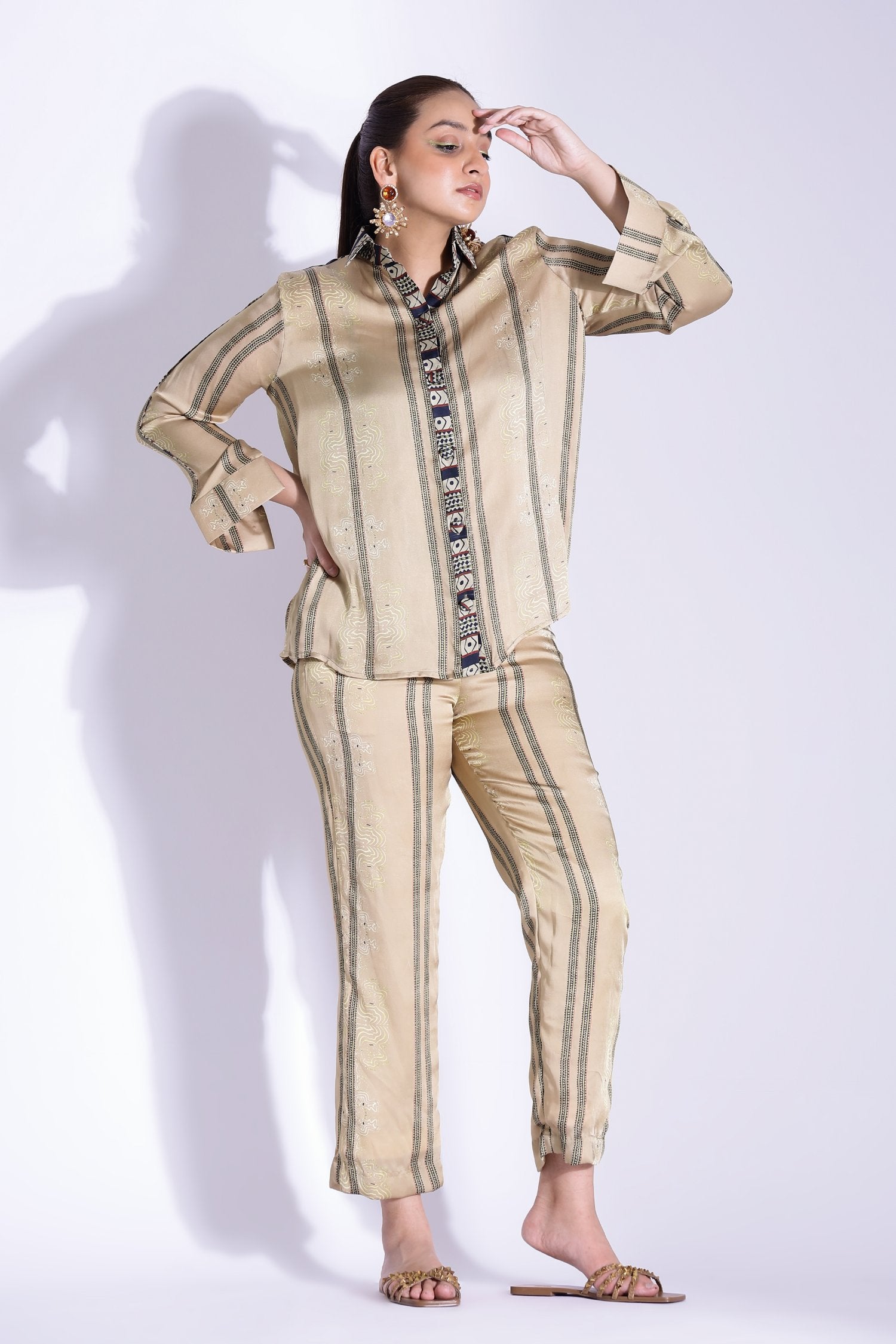 Relaxed Fit Shirt And Tapered Pants
