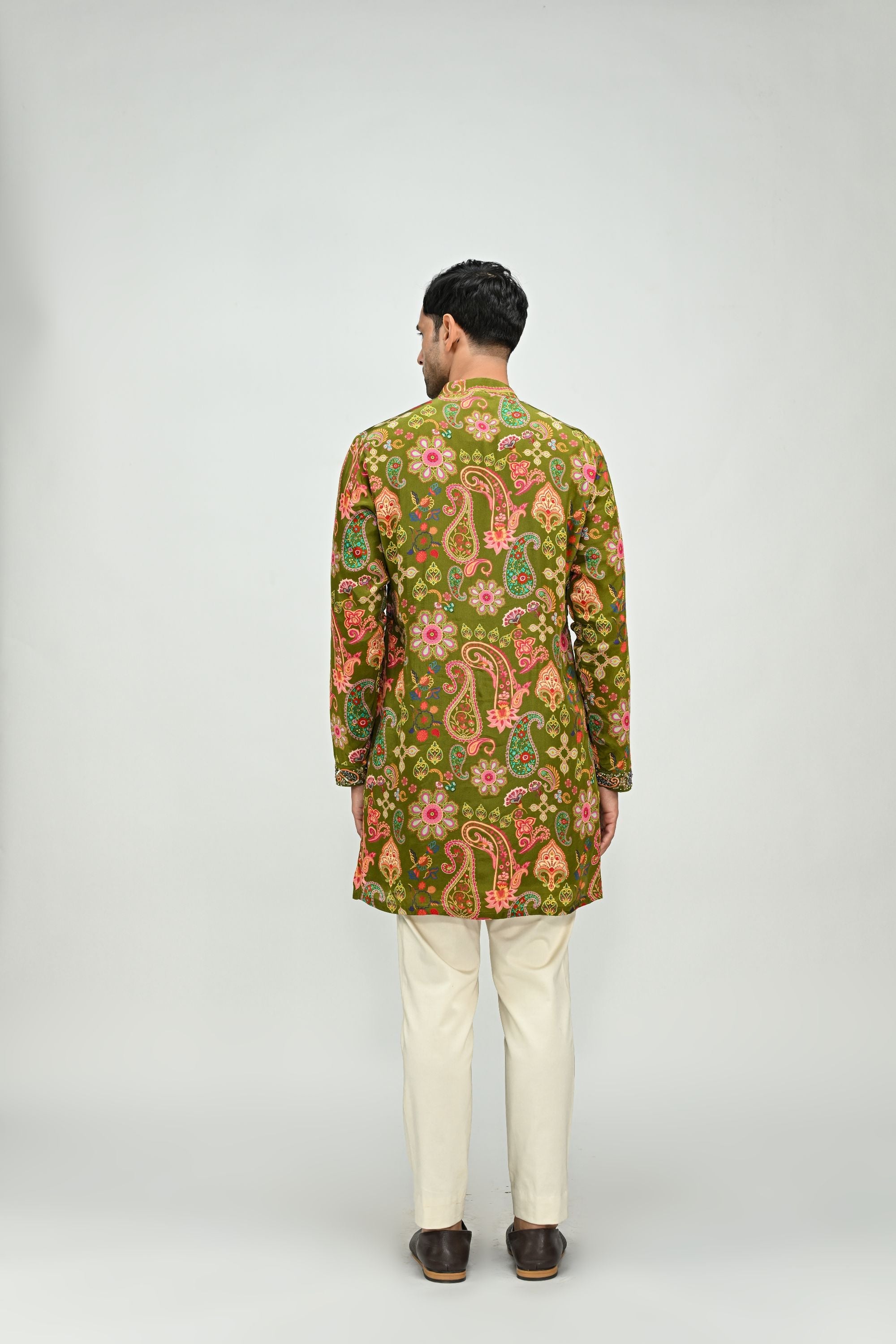 Olive Short Kurta Set