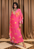 Load image into Gallery viewer, Pink Printed Embroidered Kaftan
