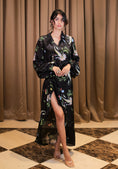 Load image into Gallery viewer, Black Printed Wrap Dress
