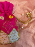 Load image into Gallery viewer, Appliquè Pink Potli Bag
