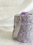 Load image into Gallery viewer, Elixir Floral Lavender Circular Bag
