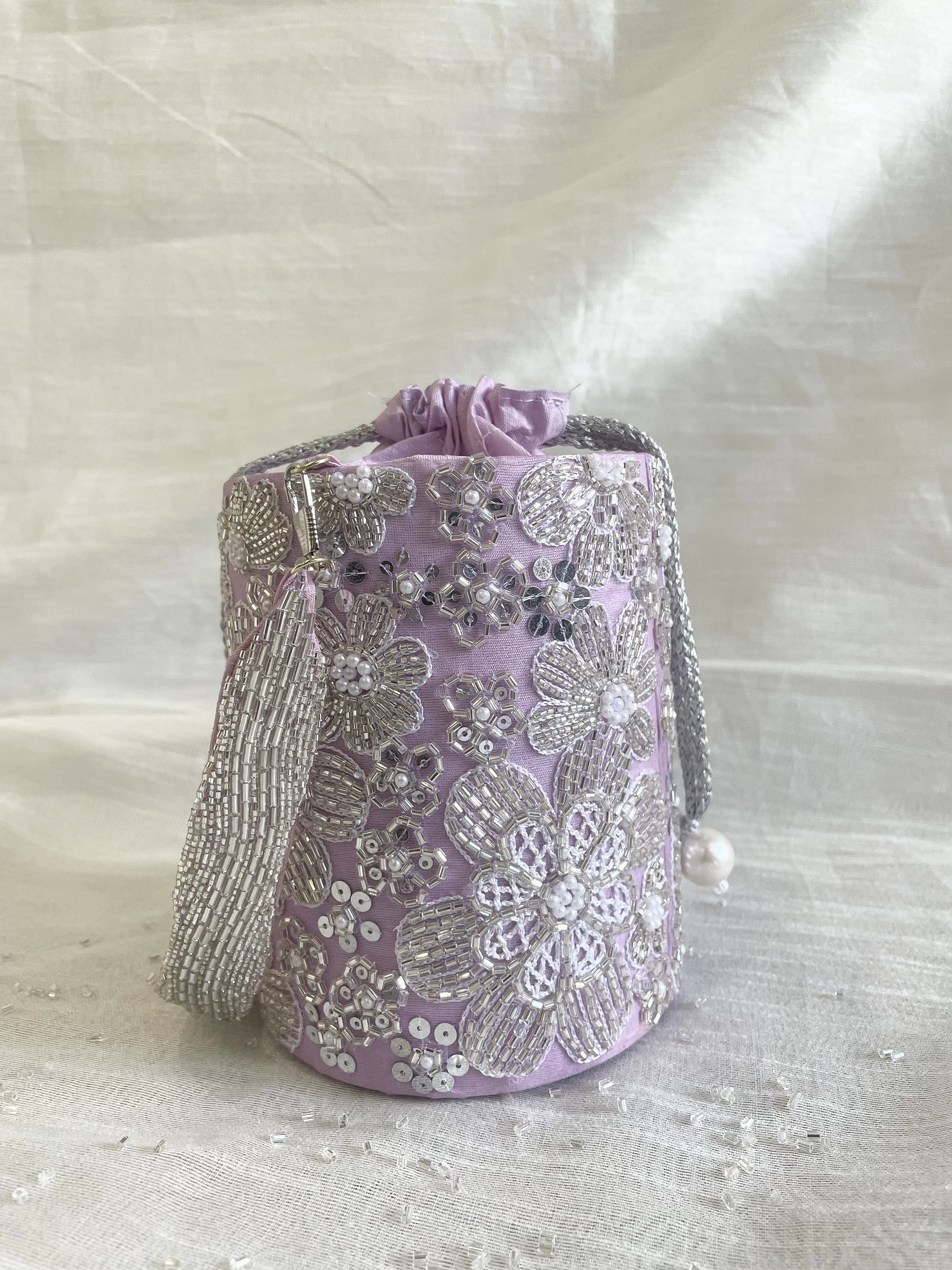 Elixir Floral Lavender Circular Bag