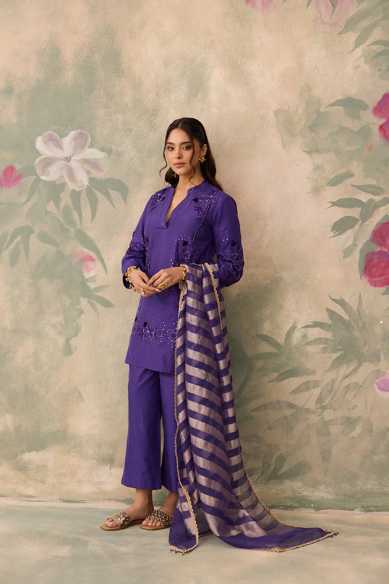 TEAL TISSUE ORGANZA DUPATTA