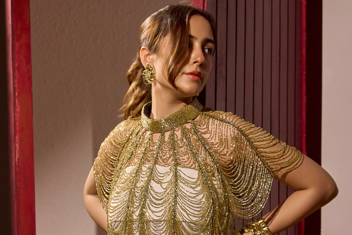 Iconic Audrey Beaded Cape