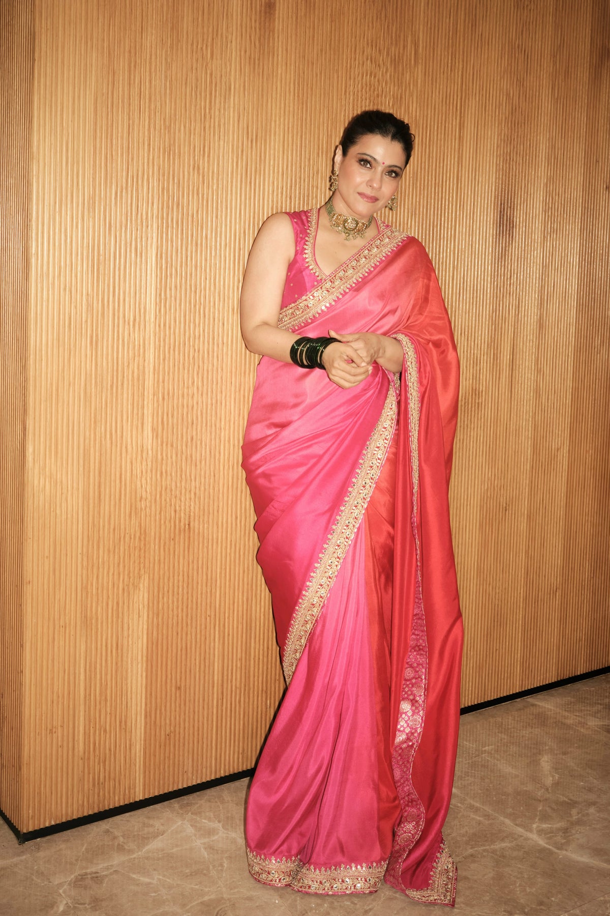 Kajol in Shubhi Saree Set