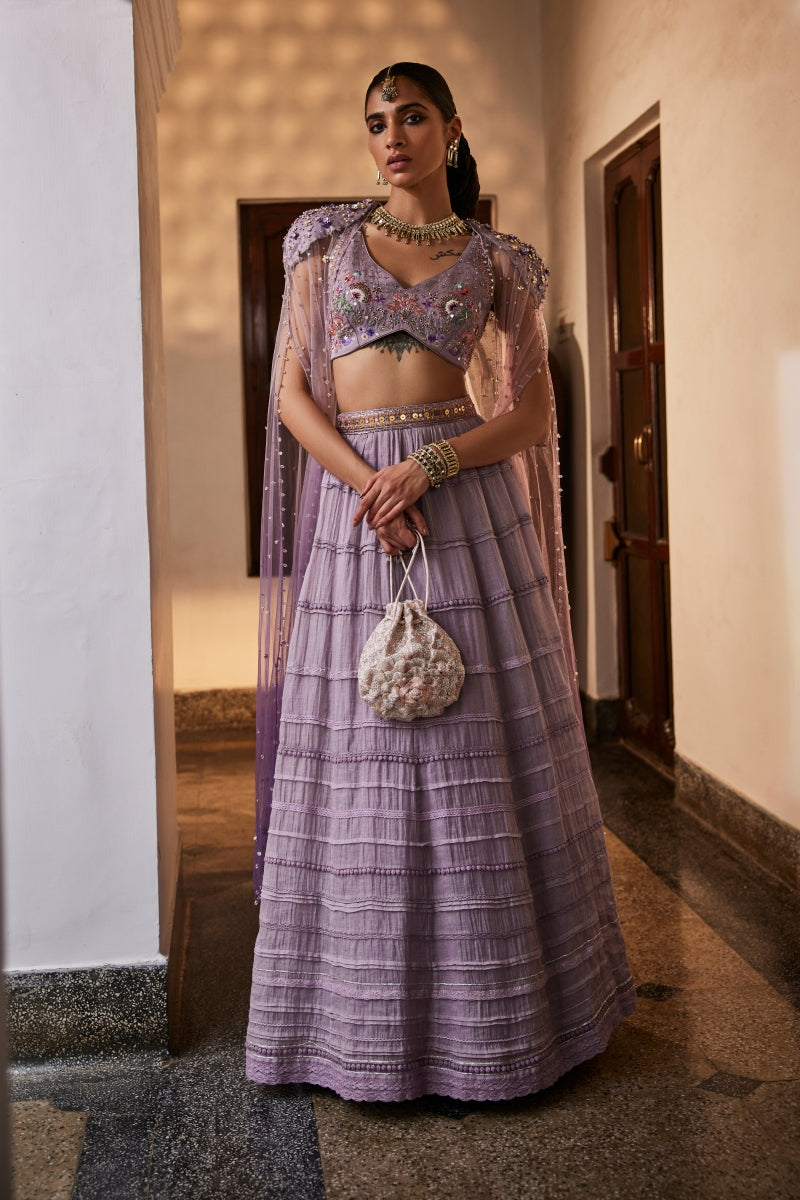 Inara Cape Set – Lilac