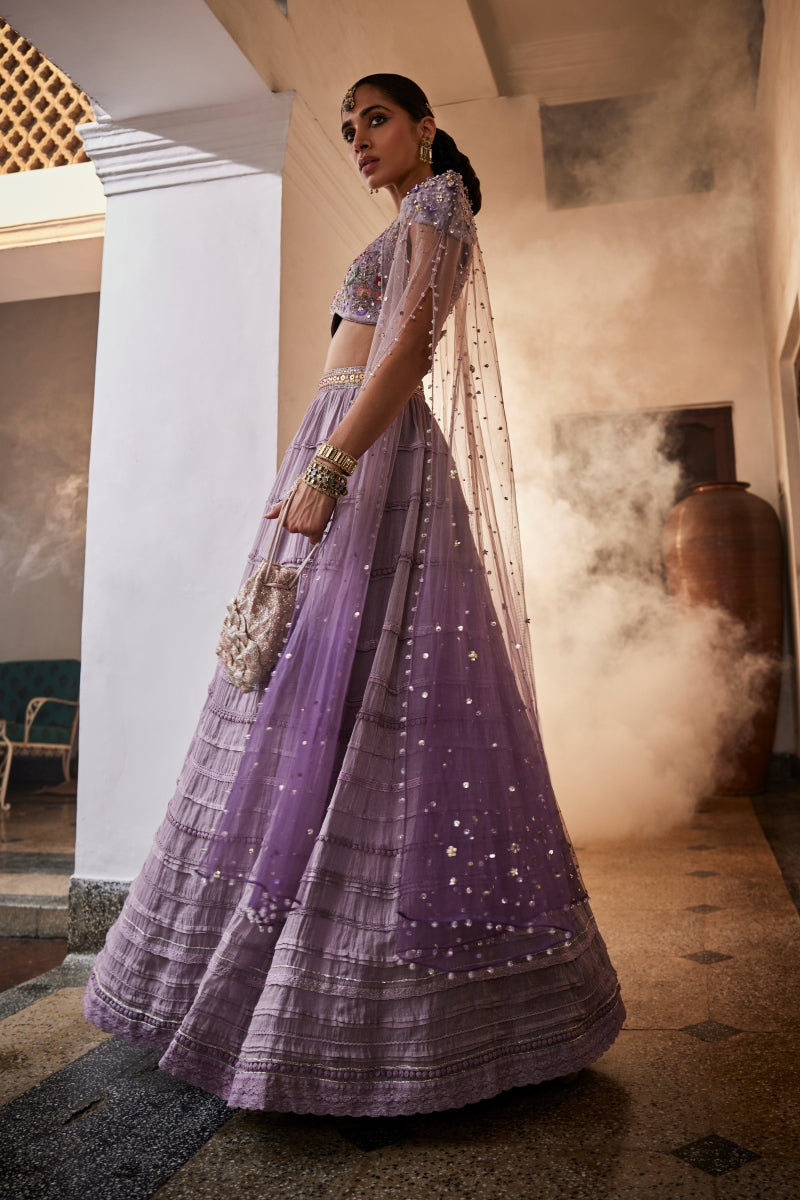 Inara Cape Set – Lilac