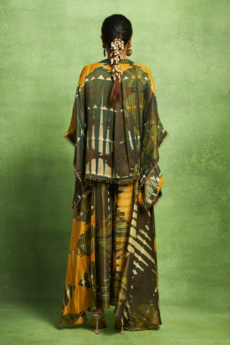 Abstract Printed Kurta Set