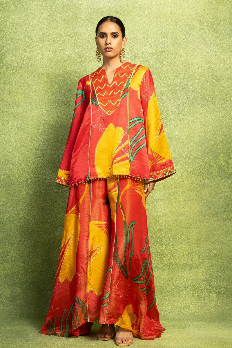 Short Kurta Set with Full Sleeves