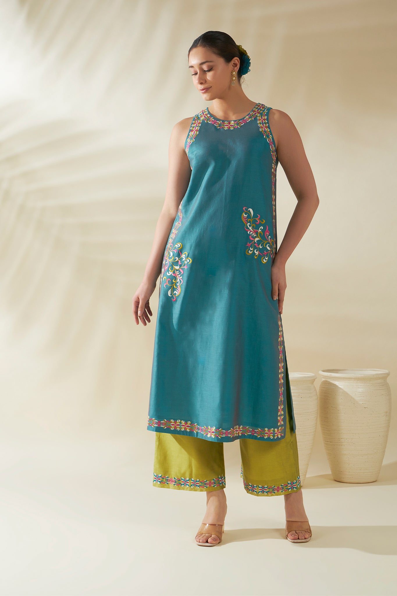 ORIGANI Blue Elin Suit Set