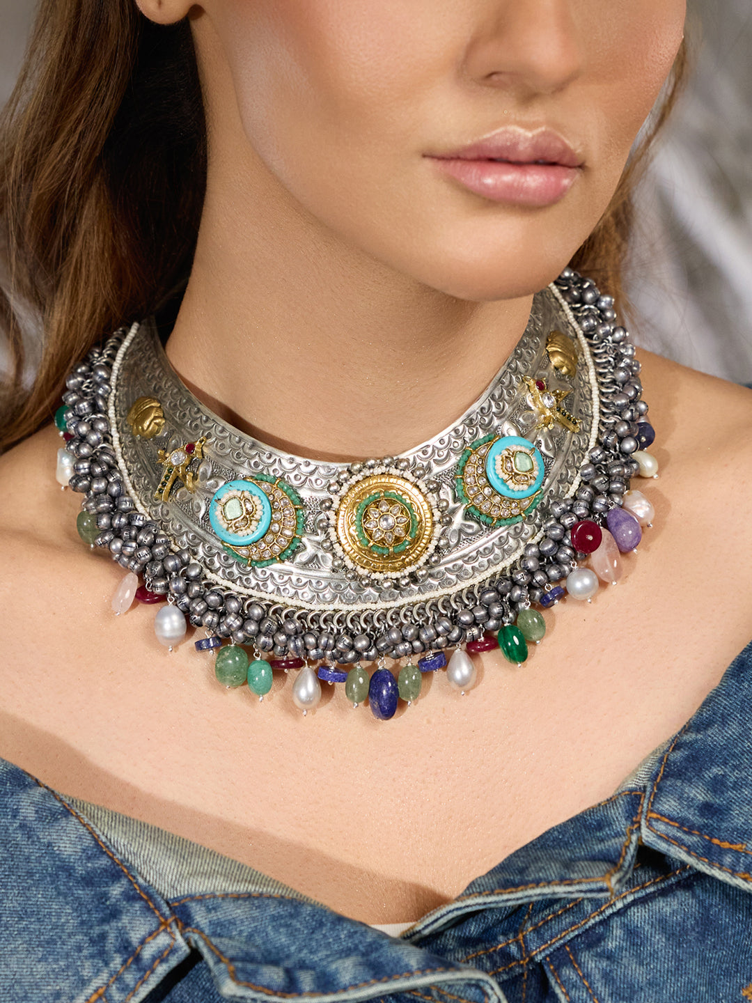 Boho Maharani Choker Necklace