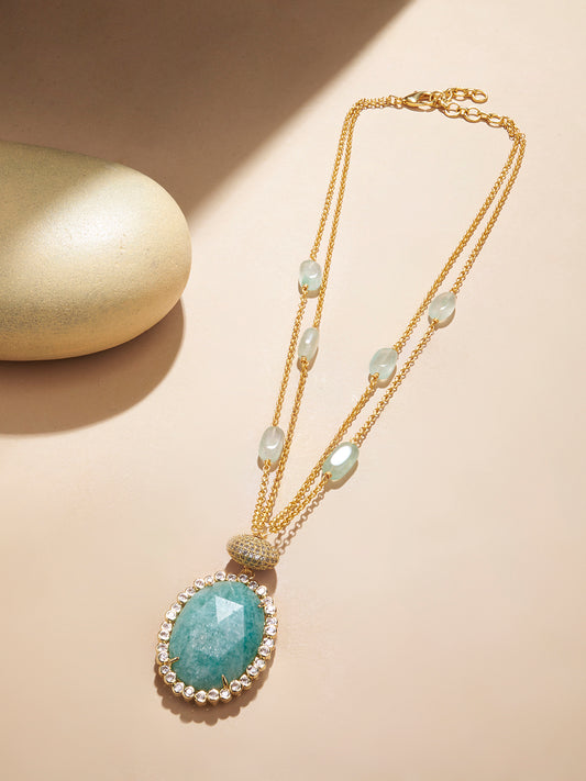 Dazzling Green Agate Necklace